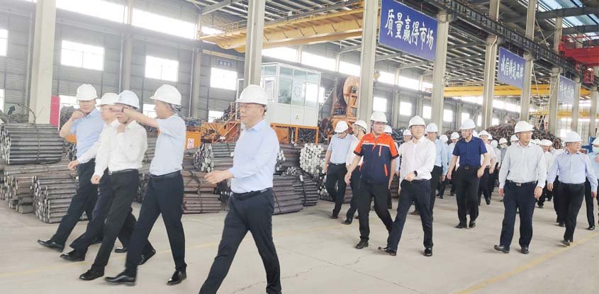 泰興市委副書記，代市長劉文榮一行調研中運錨鏈（江蘇）有限公司